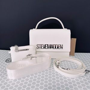 Steve Madden White Handbag Set